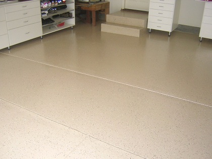 Epoxy garage floor