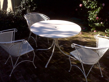 Finished table and chairs