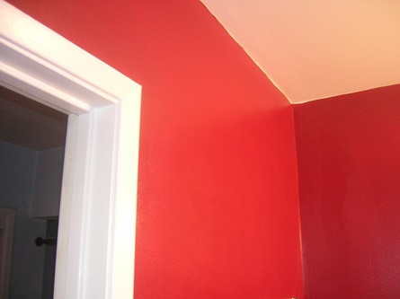 Red bathroom